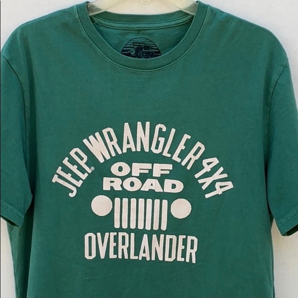 Lucky Brand mens size medium Jeep Wrangler hunter green short sleeve tee - Picture 5 of 8